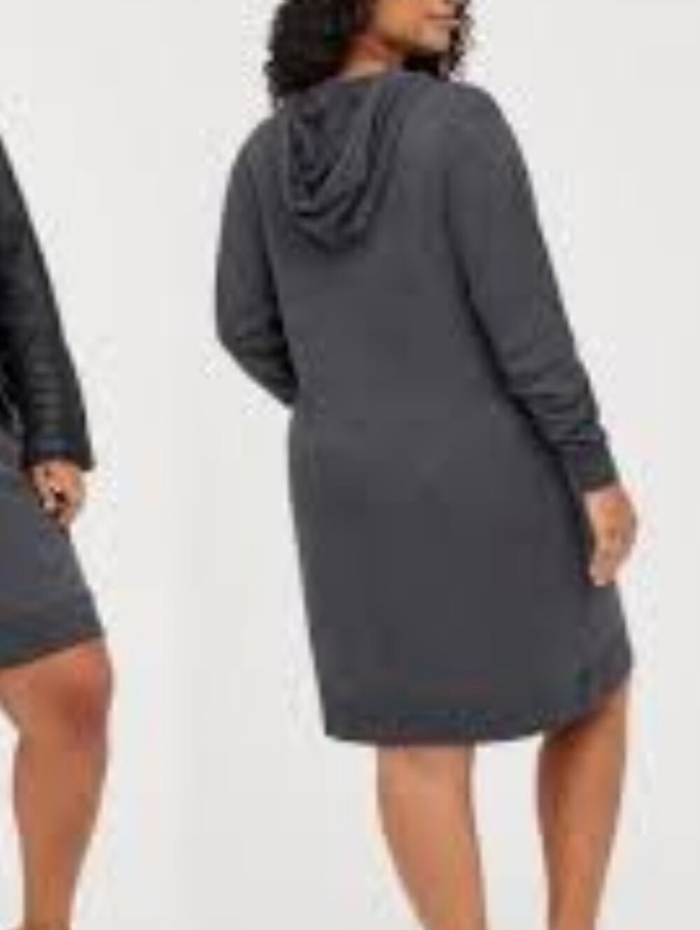 Torrid Faded Blue Grey Hooded Sweatshirt Dress - Women 2x